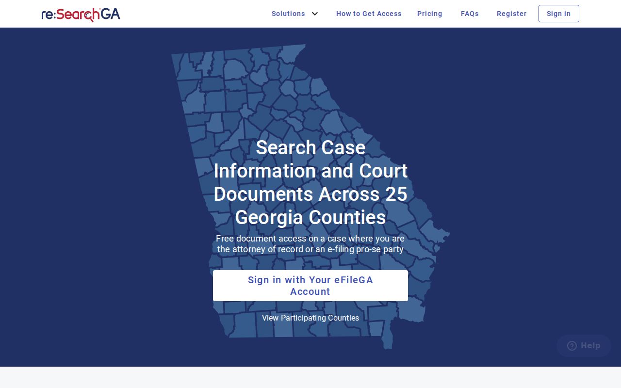 Screven County release record court search through re:SearchGA